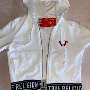 True Religion Cropped Hoodie♥️